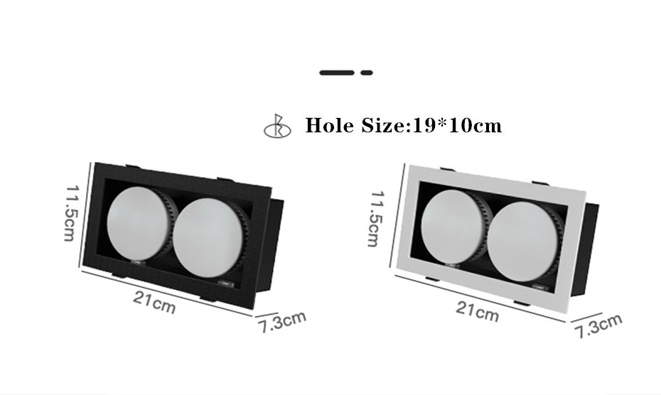 LED Ceiling Lamp Living Room lights 7W 18W 24W LED Bulb replaceable Ceiling Downlight lighting fixture for Bedroom and kitchen