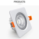 IP65 Waterproof LED Spot light Ceiling 7W 12W Modern LED Ceiling lamp AC110V 220V For Bathroom Recessed led Ceiling Downlight