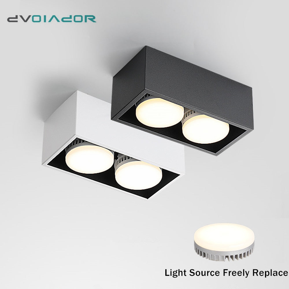 LED Ceiling lamp Surface Mounted Spot led downlight 12w 24w led bulb replaceable 45 Degree Rotation spot light for home lighting