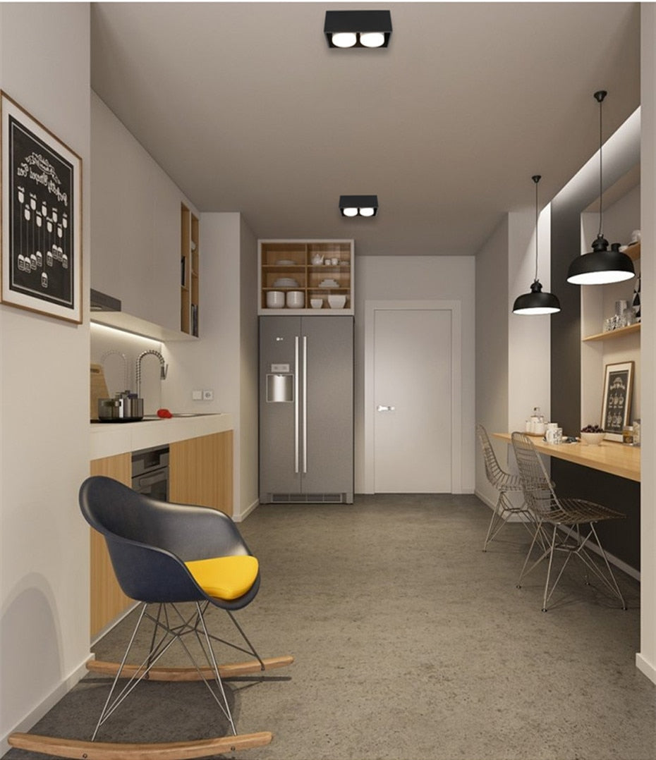 LED Ceiling lamp Surface Mounted Spot led downlight 12w 24w led bulb replaceable 45 Degree Rotation spot light for home lighting