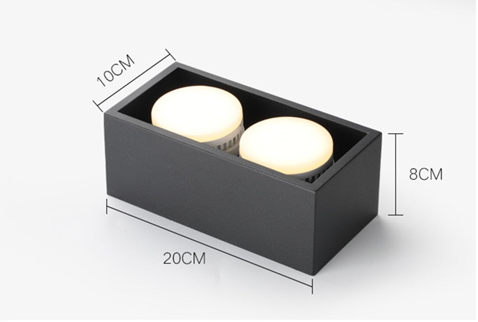 LED Ceiling lamp Surface Mounted Spot led downlight 12w 24w led bulb replaceable 45 Degree Rotation spot light for home lighting