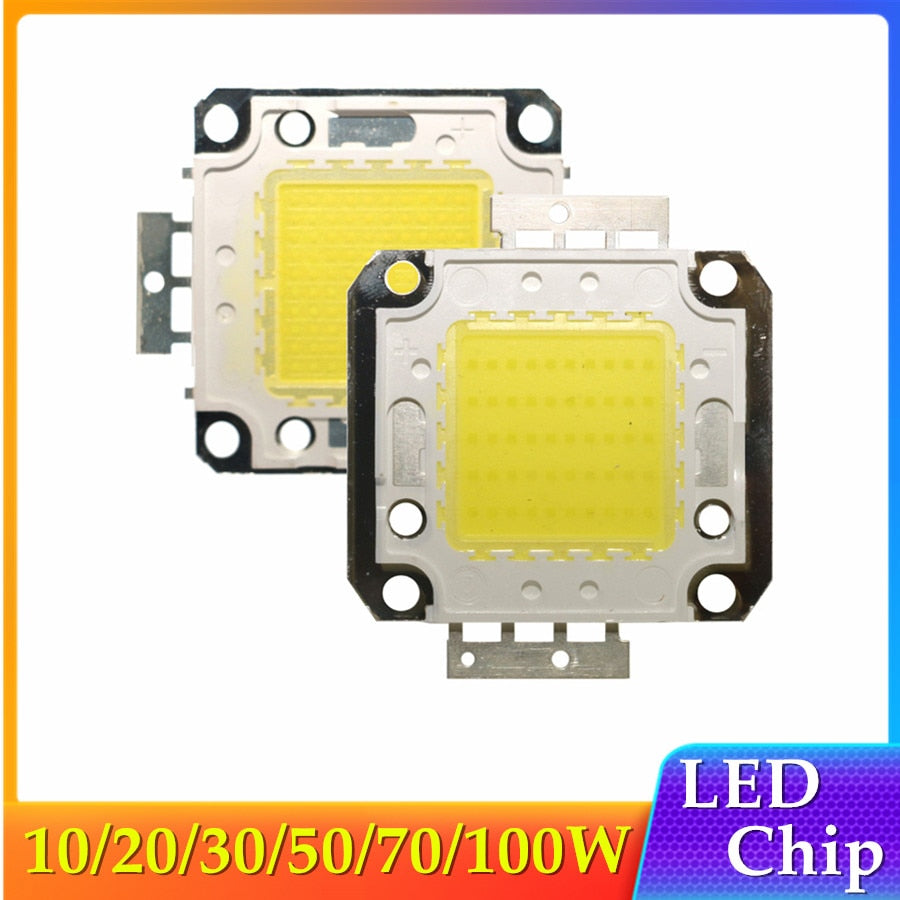 LED 10/20/30/50/70/100W DC 12V 36V COB module LED Chip Diodes Lamp Bulb for outdoor focus Spotlight Garden Integrated Light Beads
