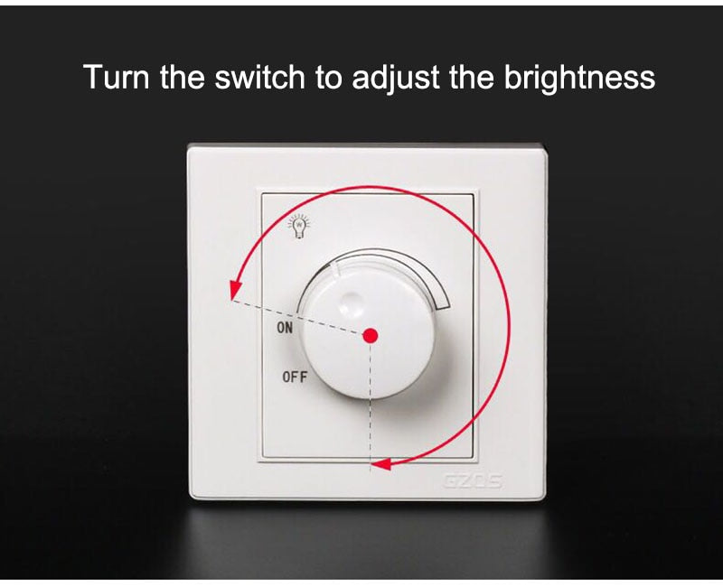 LED dimmer switch AC110V 220V 630W adjustable controller,used for panel light, downlight, spotlight, adjustable light brightness