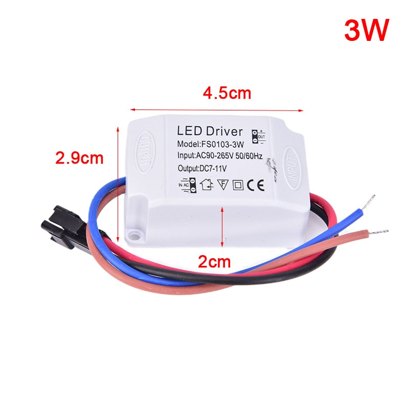 LED Constant Current Driver 90-265V 1-3W 4-7W 8-12W 13-18W 18-24W Power Supply Output 240mA External Drive For LED Downlight