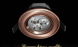 European style Bronze/Red Copper 3W 5W 7W LED dimmable White/Cool White/Warm White Downlight Ceiling Downlight Lamp