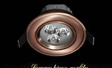 European style Bronze/Red Copper 3W 5W 7W LED dimmable White/Cool White/Warm White Downlight Ceiling Downlight Lamp