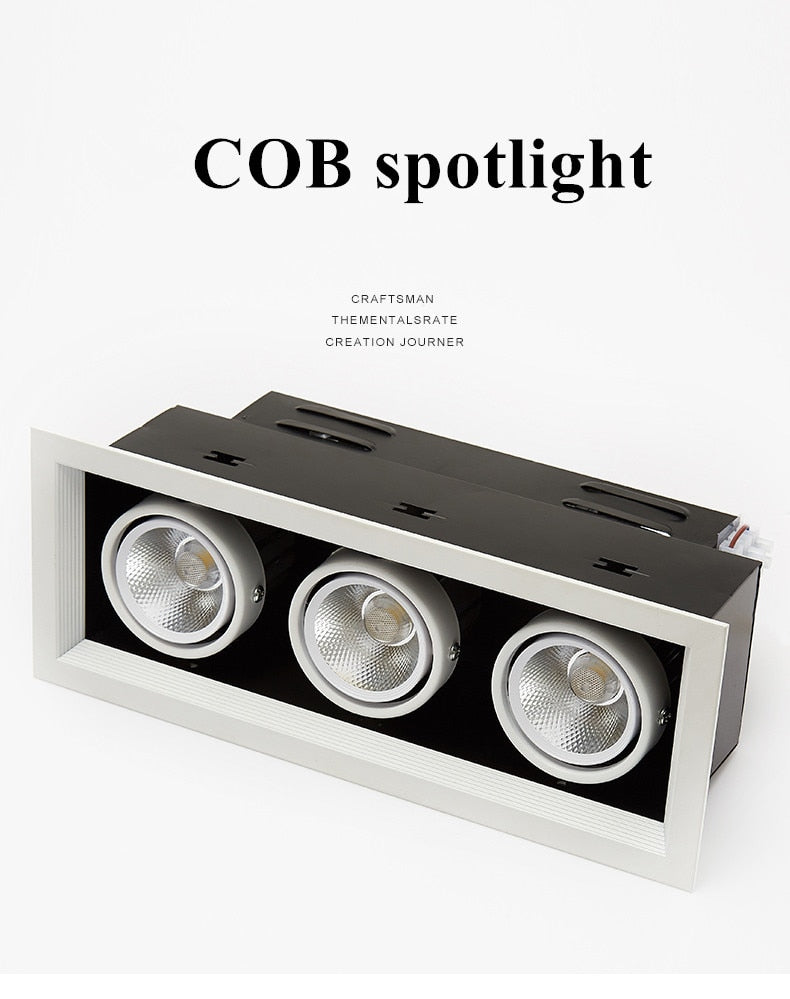 Double Dimmable Led downlight light Ceiling Spot Light 10w 20W 30W ac85-240V ceiling recessed Lights Indoor Lighting