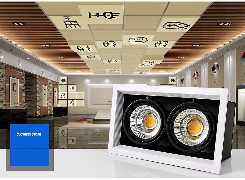 Double Dimmable Led downlight light Ceiling Spot Light 10w 20W 30W ac85-240V ceiling recessed Lights Indoor Lighting