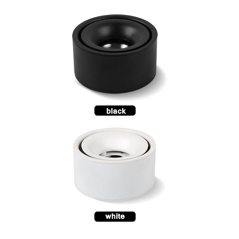 Round led downlight living room corridor aisle light without opening hole Ming mounted ceiling spotlight thin cob ceiling light