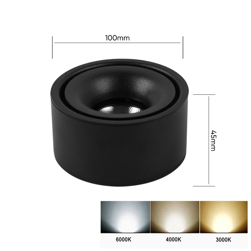 Round led downlight living room corridor aisle light without opening hole Ming mounted ceiling spotlight thin cob ceiling light