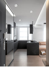 Round led downlight living room corridor aisle light without opening hole Ming mounted ceiling spotlight thin cob ceiling light