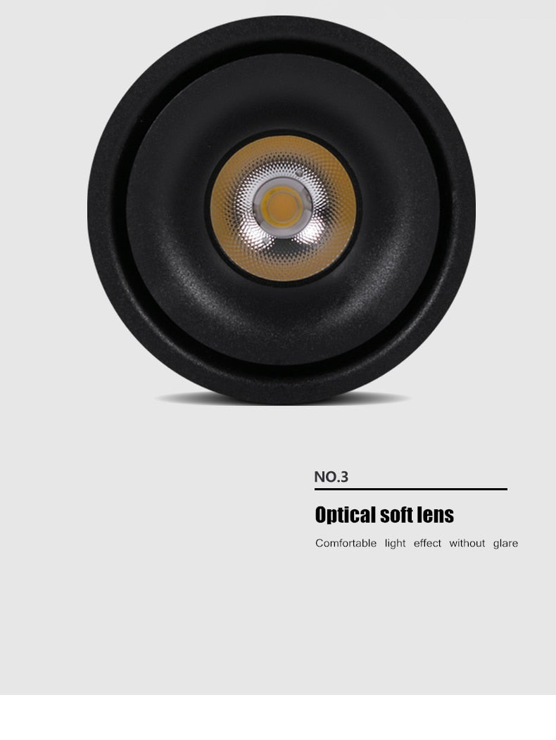 Round led downlight living room corridor aisle light without opening hole Ming mounted ceiling spotlight thin cob ceiling light