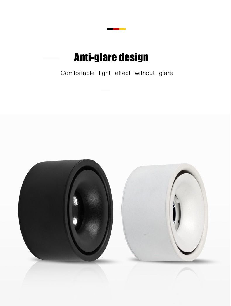 Round led downlight living room corridor aisle light without opening hole Ming mounted ceiling spotlight thin cob ceiling light