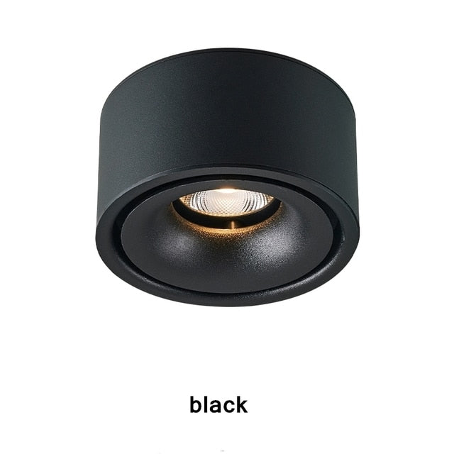 Round led downlight living room corridor aisle light without opening hole Ming mounted ceiling spotlight thin cob ceiling light