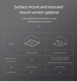 Aisilan Ultra-thin Led Surface Mounted Ceiling Downlight Anti-glare No Flicker Spot light for indoor Foyer Living Room AC90-260V