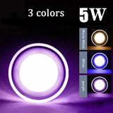 Downlight 5W Led Downlight Ac220v Six Color Recessed Downlight Ceiling Kitchen Living Room Indoor Spot Ceiling Light