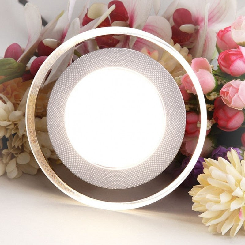 Downlight 5W Led Downlight Ac220v Six Color Recessed Downlight Ceiling Kitchen Living Room Indoor Spot Ceiling Light
