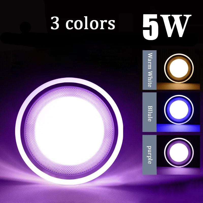 Downlight 5W Led Downlight Ac220v Six Color Recessed Downlight Ceiling Kitchen Living Room Indoor Spot Ceiling Light