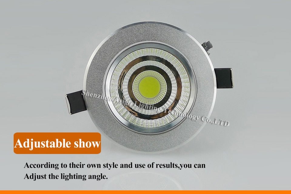 Super Bright Dimmable Led Down light COB Ceiling Spot Light 5w 10w 20w ceiling recessed Lights Warm Cool White Indoor Lighting