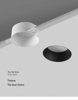 Saiyo Trimless Round COB Led Downlights High End Recessed Ceiling Spot Lights Lamps For Indoor Residential Home