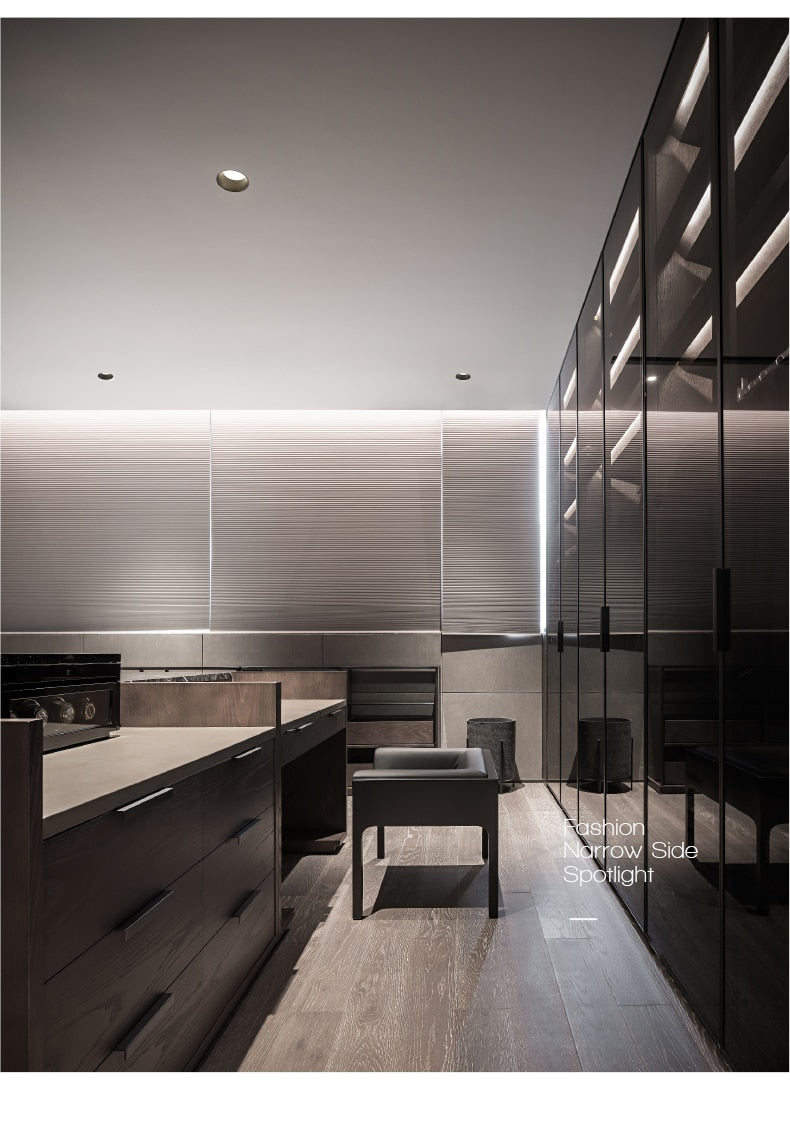 Saiyo Trimless Round COB Led Downlights High End Recessed Ceiling Spot Lights Lamps For Indoor Residential Home