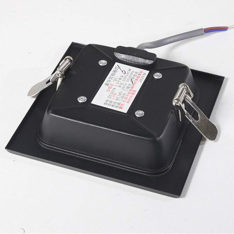 Panel embedded LED downlight 12W 18W 24w square LED spotlight LED ceiling light AC110V 220V