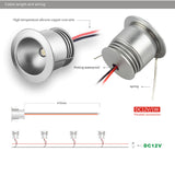 Hotel Sauna Light IP65 1W 12V 25mm Mini Ceiling Downlight LED Spot Lighting + IP67 Driver Adapter Stair Bathroom Lamp