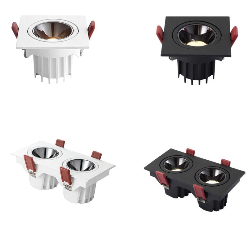 Recessed Led Downlight 7W 14W 10W 20W 110V 220V Bulb Ceiling Deep Anti-glare Indoor Spot Lighting For Home Office Stores Lamp