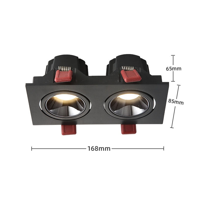 Recessed Led Downlight 7W 14W 10W 20W 110V 220V Bulb Ceiling Deep Anti-glare Indoor Spot Lighting For Home Office Stores Lamp