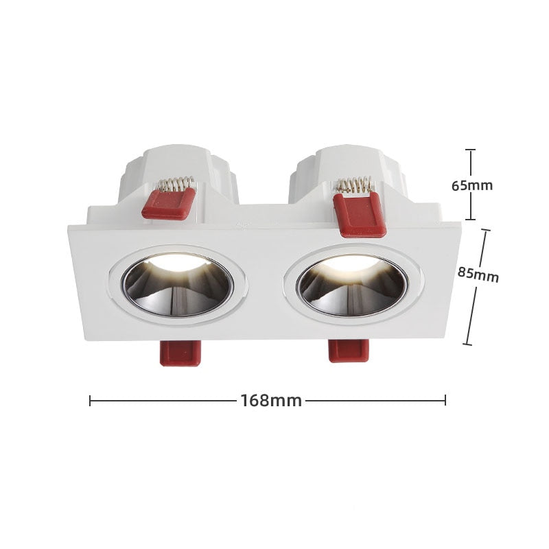Recessed Led Downlight 7W 14W 10W 20W 110V 220V Bulb Ceiling Deep Anti-glare Indoor Spot Lighting For Home Office Stores Lamp