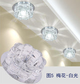 Downlight SMD 3W 5W LED Downlights crystal lamp Ceiling Spot Light With LED Driver AC110V 220V indoor Decoration