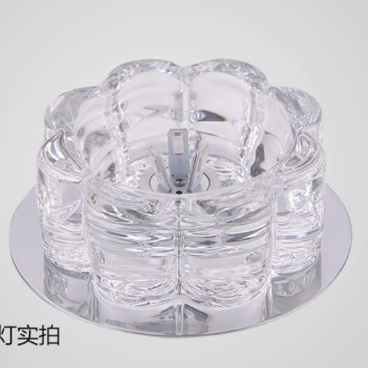 Downlight SMD 3W 5W LED Downlights crystal lamp Ceiling Spot Light With LED Driver AC110V 220V indoor Decoration