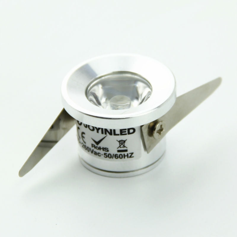 1W DC12 AC85-260V Small Mini LED Spot light Recessed Ceiling Lamps LED Under Cabinet Downlights CE ROSH