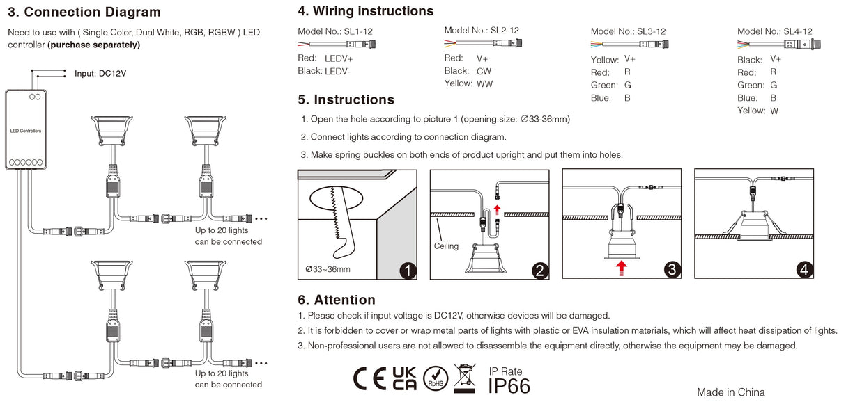  3W Mini LED Downlight Single Color CCT RGB RGBW Dimmable Waterproof Cabinet Lamp Wardrobe Jewelry Showcase Spot Lights