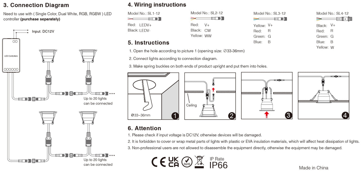  3W Mini LED Downlight Single Color CCT RGB RGBW Dimmable Waterproof Cabinet Lamp Wardrobe Jewelry Showcase Spot Lights