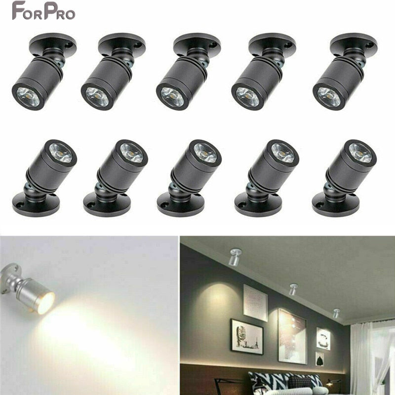 Led recessed cabinet mini spot light 110V 220v white / black 3W dimmable downlight Showcase Display Light