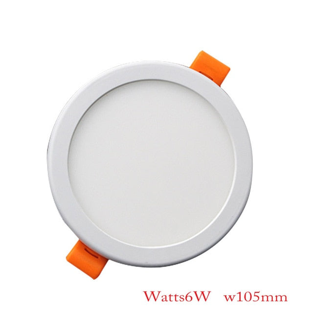 Square Round LED Panel Lights Ultra thin Recessed Downlight 6W 8W 15W 20W 220V Panel lamp Ceiling Lamp White/Warm white Patent