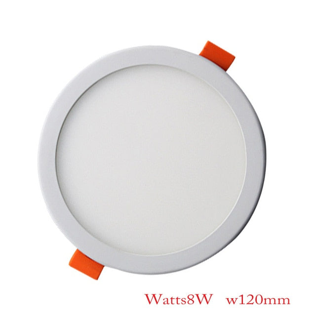 Square Round LED Panel Lights Ultra thin Recessed Downlight 6W 8W 15W 20W 220V Panel lamp Ceiling Lamp White/Warm white Patent