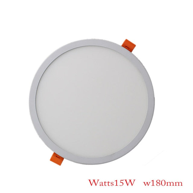Square Round LED Panel Lights Ultra thin Recessed Downlight 6W 8W 15W 20W 220V Panel lamp Ceiling Lamp White/Warm white Patent
