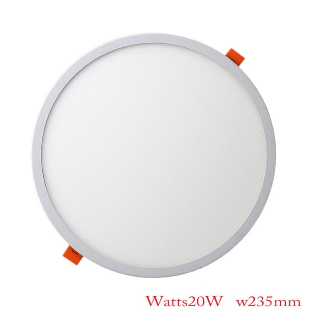 Square Round LED Panel Lights Ultra thin Recessed Downlight 6W 8W 15W 20W 220V Panel lamp Ceiling Lamp White/Warm white Patent