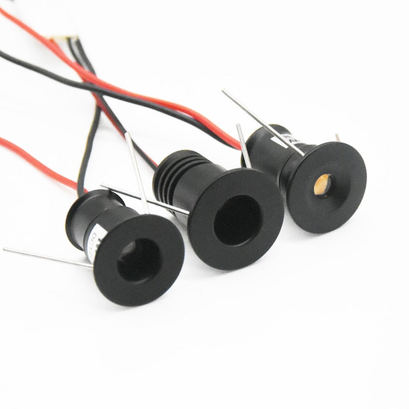 1W 12V 24V AC 110V 220V LED Cabinet Lamps Stair Wall Spotlight 15mm Recessed Ceiling Downlight Kitchen DJ Wedding DIY Lighting