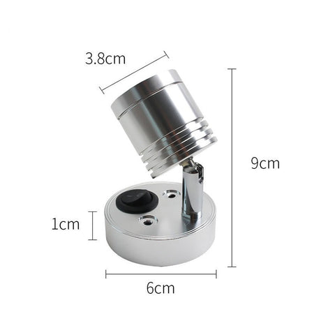 180 ° LED Spot Light DC 12V Spotlight Lamp Ceiling Spots Focus Downlights Indoor Lighting Wall Light Household Supplies