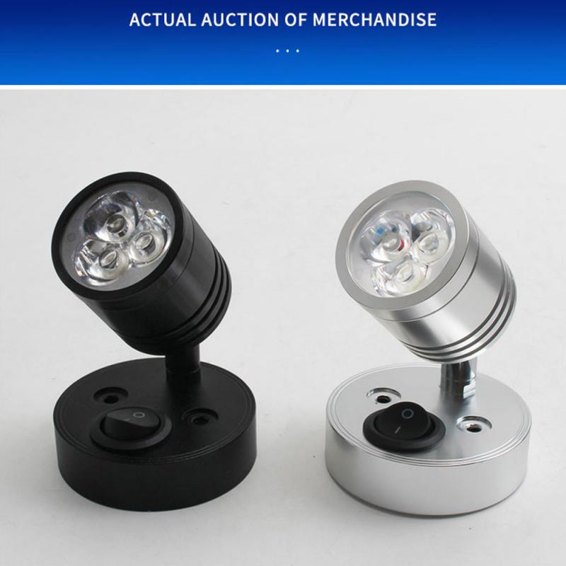 180 ° LED Spot Light DC 12V Spotlight Lamp Ceiling Spots Focus Downlights Indoor Lighting Wall Light Household Supplies