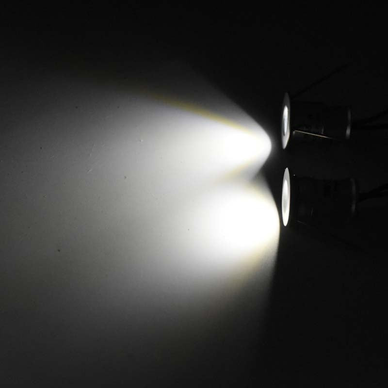 1W 12V 24V AC 110V 220V LED Cabinet Lamps Stair Wall Spotlight 15mm Recessed Ceiling Downlight Kitchen DJ Wedding DIY Lighting