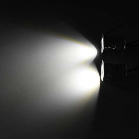 1W 12V 24V AC 110V 220V LED Cabinet Lamps Stair Wall Spotlight 15mm Recessed Ceiling Downlight Kitchen DJ Wedding DIY Lighting