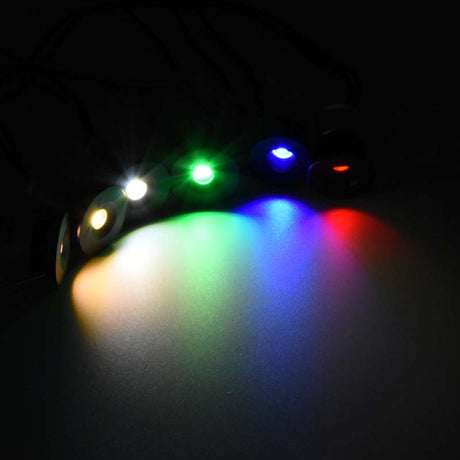 1W 12V 24V AC 110V 220V LED Cabinet Lamps Stair Wall Spotlight 15mm Recessed Ceiling Downlight Kitchen DJ Wedding DIY Lighting