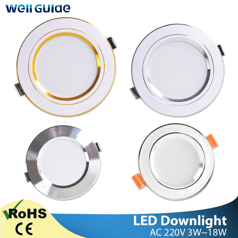 Led Downlight 3W 5W Downlight AC220V-240V Warm Cold White recessed led downlight Kitchen living room Indoor recessed downlight
