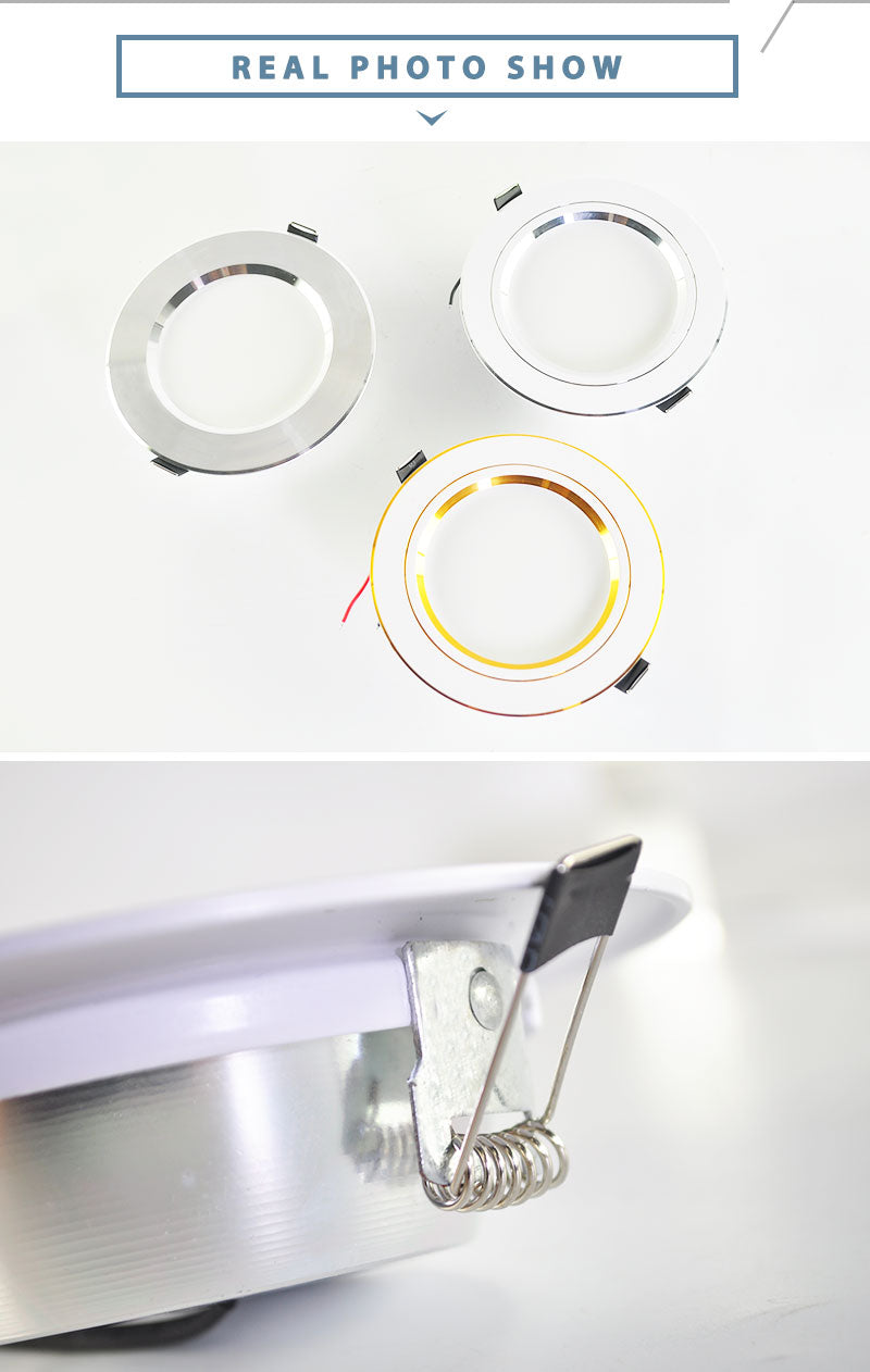 Led Downlight 3W 5W Downlight AC220V-240V Warm Cold White recessed led downlight Kitchen living room Indoor recessed downlight