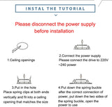 Led Downlight 3W 5W Downlight AC220V-240V Warm Cold White recessed led downlight Kitchen living room Indoor recessed downlight