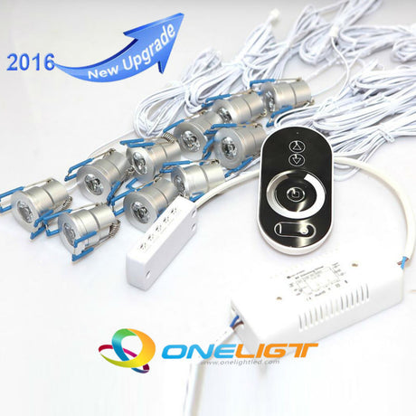  10pcs 3W LED Downlight AC85-265V With Dimming Driver Touch Dimmer Remote LED Under Cabinet Ceiling Lamp